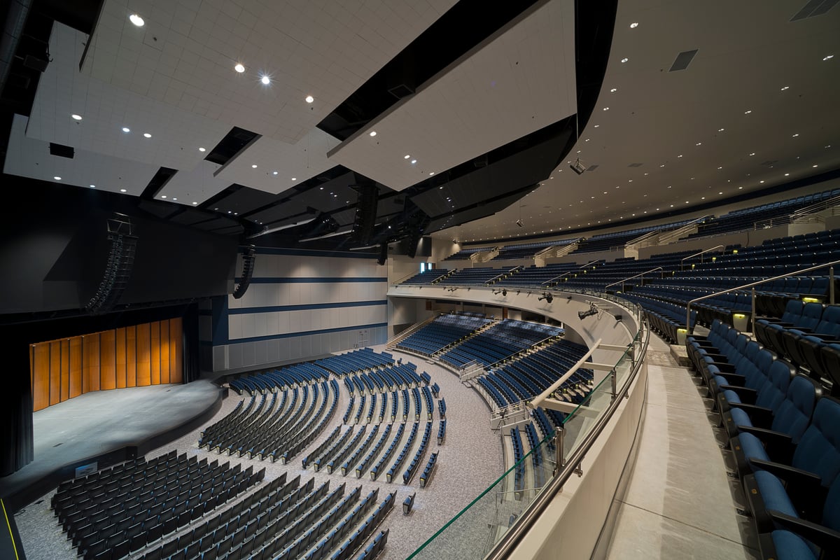 Inside auditorium, empty