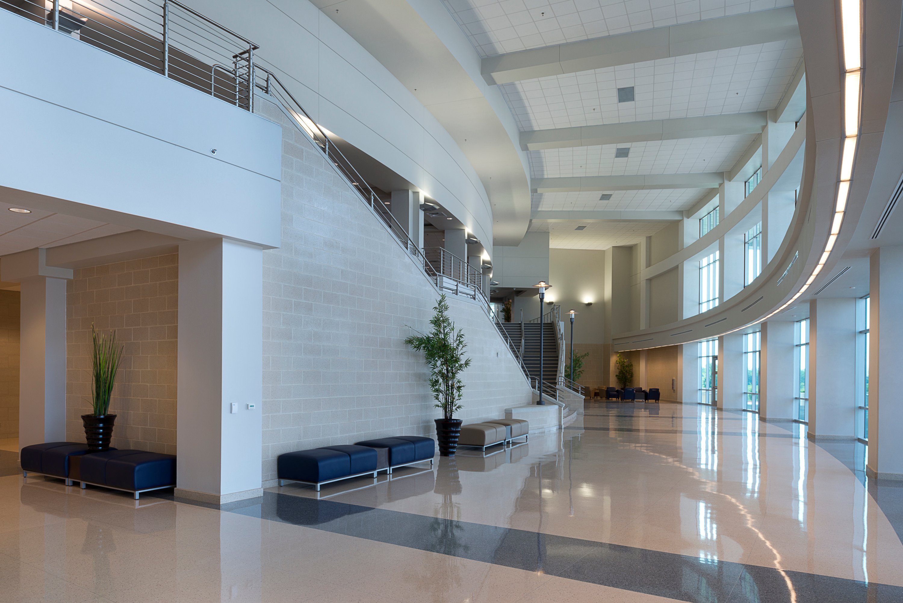 Inside foyer of Center for the Performing Arts